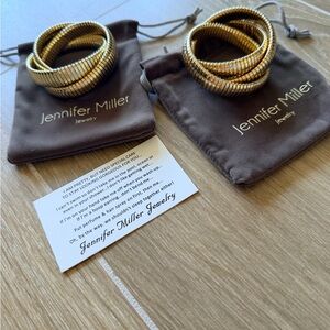 Jennifer Miller Gold Coil Bracelets